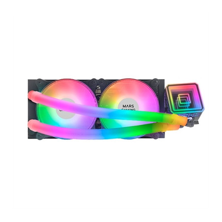 Kit de refrigeracion mars gaming mlultra240 negro 500w 2 x 120mm rgb