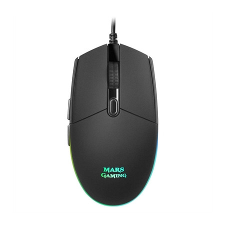 Mouse raton mars gaming mmg optico usb 6 botones 3200ppp rgb negro
