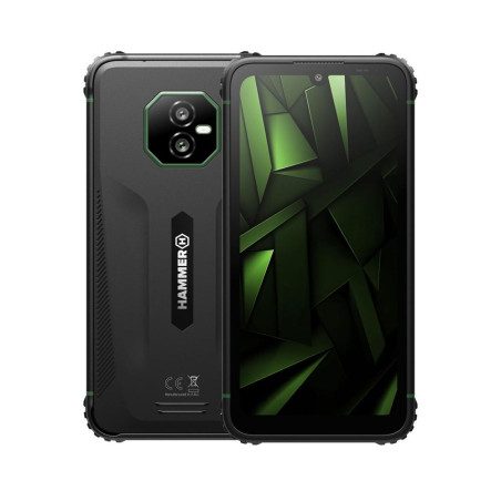 Movil rugerizado hammer ranger 4g 6 - 128gb negro - verde