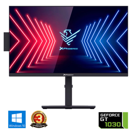 Ordenador pc all in one aio phoenix unity 1030g 24 pulgadas fhd - intel i3 10105 nvidia gt 1030 - 8gb ddr4 crucial - 480