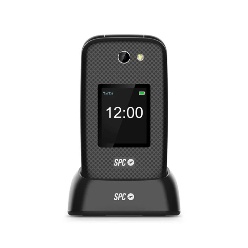 Telefono movil spc 2337n harmony 2 4g negro tipo tapa -  dual sim -  2.8 pulgadas -  micro sd -  bluetooth + dock