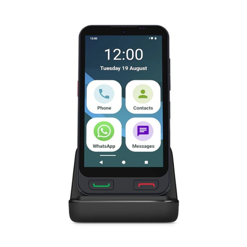Telefono movil smartphone spc zeus 2 - 4gb - 64gb - 5 pulgadas - negro + base