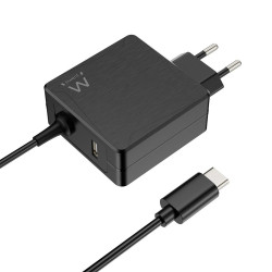 Cargador de pared usb tipo c ewent ew3978 1 x usb tipo a 65w pd power delivery