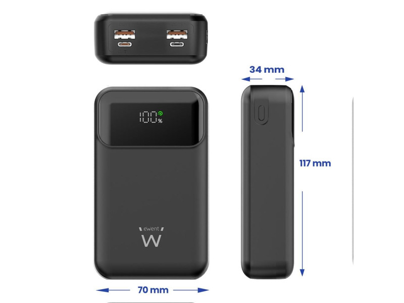 Powerbank ewent ew1164 20000mah