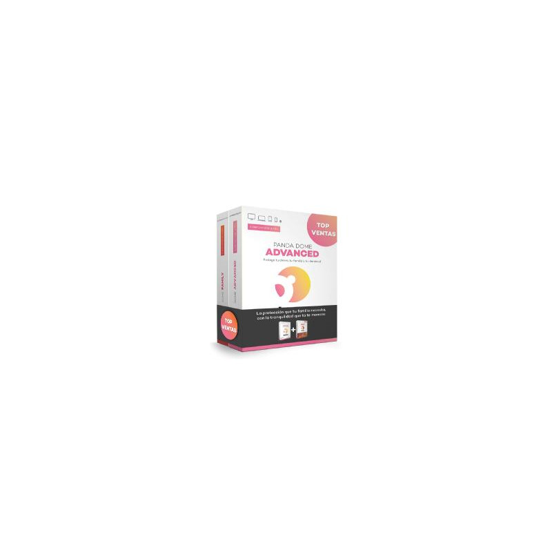 Antivirus panda advanced 2 dispositivos 1 año+ family bundle caja