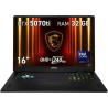 Portatil msi vector 16hx - 097xes u7 - 255hx -  32gb -  ssd 1tb -  rtx 5070ti 12gb -  16 pulgadas qhd+ -  freedos