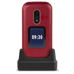 Telefono movil doro 6060 red - white - 2.8 pulgadas -  blanco y rojo