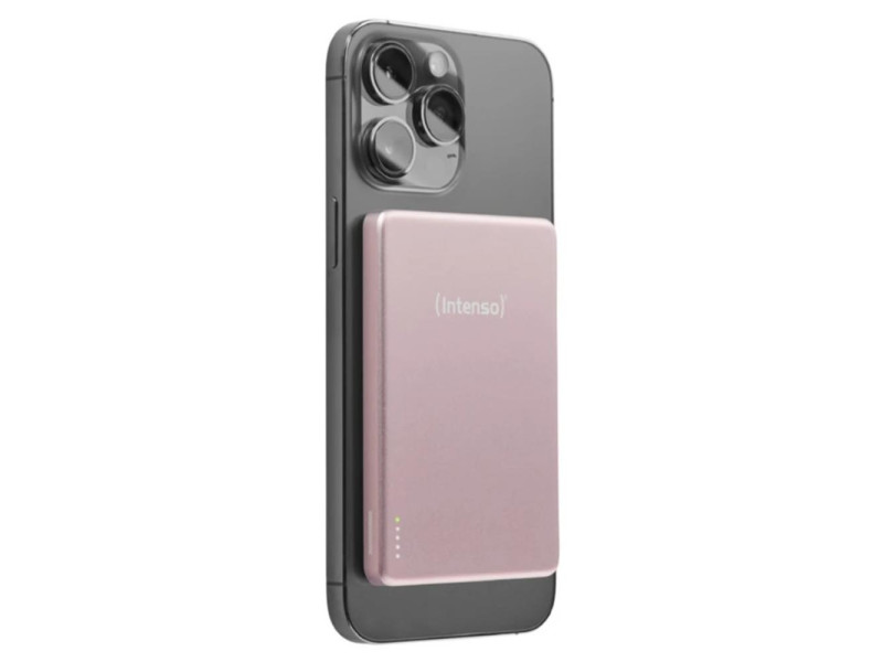 Powerbank intenso mw5000 magsafe rosado magnetico