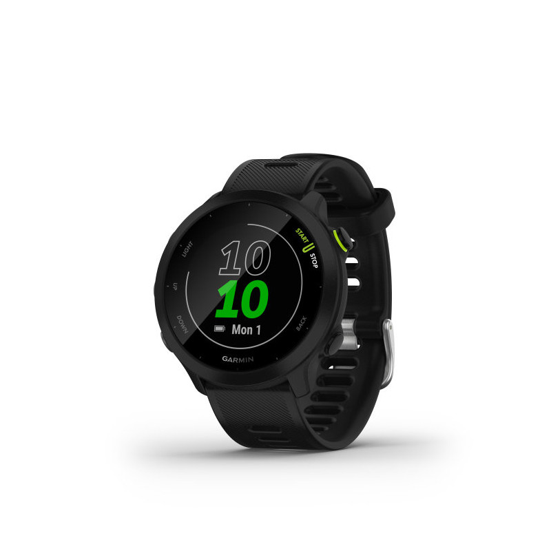 Smartwatch garmin forerunner 55 bt gps 42mm mip negro resistencia agua 5atm pulsómetro sueño