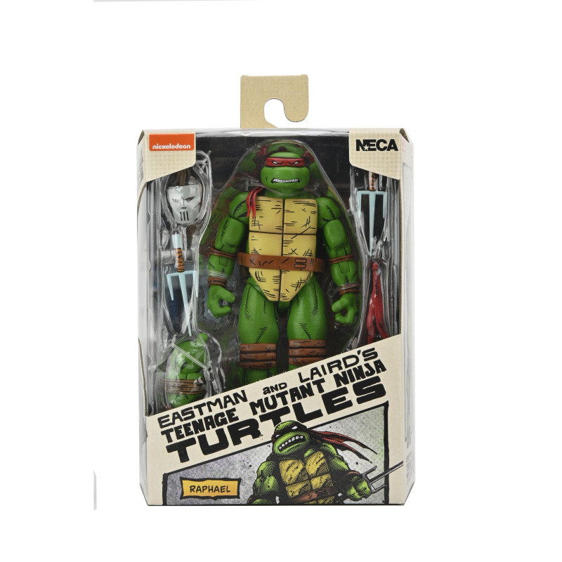 Figura neca teenage mutant ninja turtles mirage comics raphael scale action 18cm