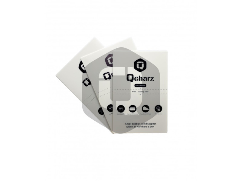 Laminas de proteccion frontales qcharx hidrogel autoreparación qx1 lite 25 unidades