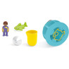 Playmobil junior aqua: rueda de agua con bebé tiburón