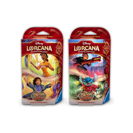 Lorcana tcg -  mazos de inicio disney reinado de jafar 8 unidades inglés