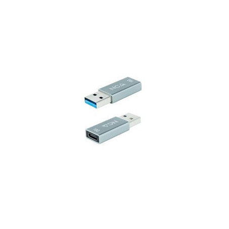 Adaptador usb tipo c a usb tipo a nanocable negro - hembra -  macho gen2 10gbps