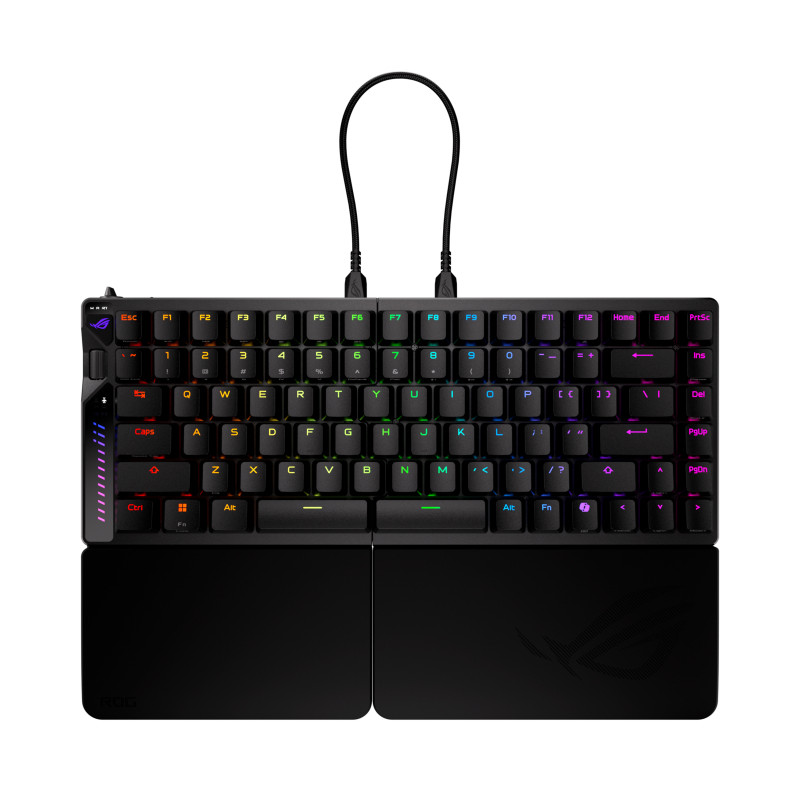 Teclado gaming asus rog falcata inalambrico rgb negro ingles