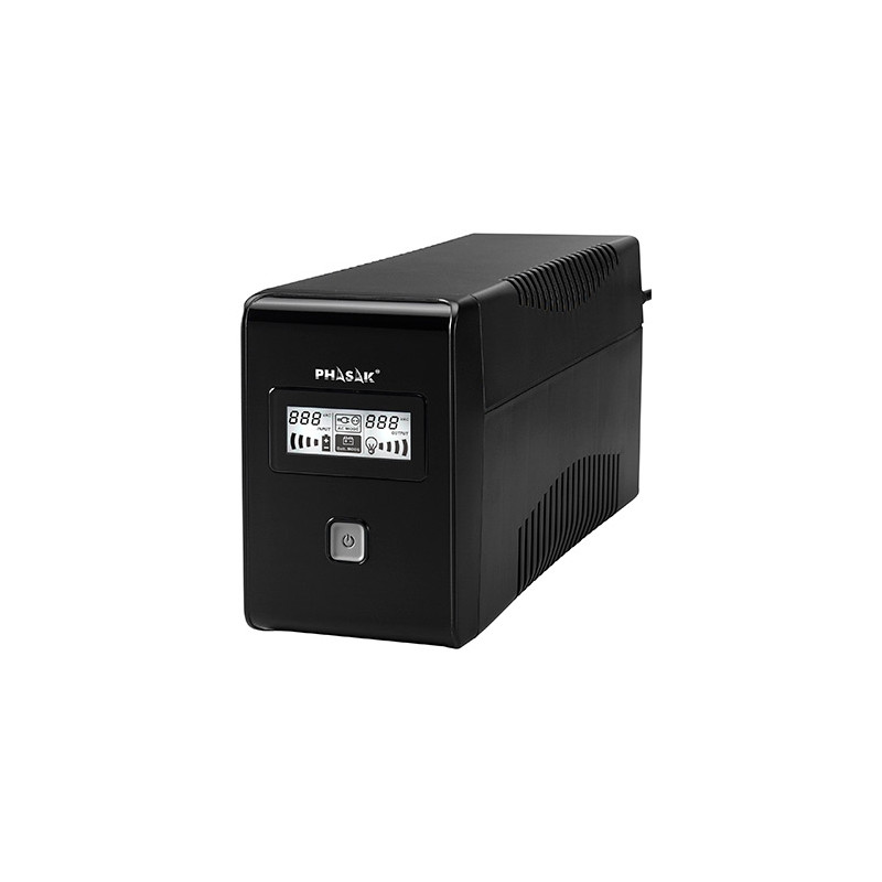 Sai ups phasak 850va interactivo avr 2 x schuko ph 9485 lcd 0.85kva