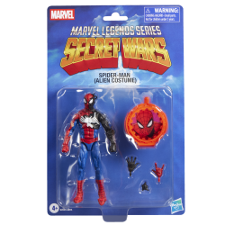 Figura hasbro marvel legends series secret wars spider - man (alien costume)