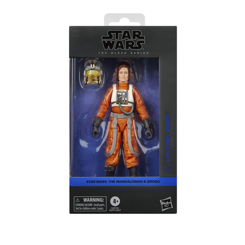 Figura hasbro star wars the black series the mandalorian & grogu colonel ward