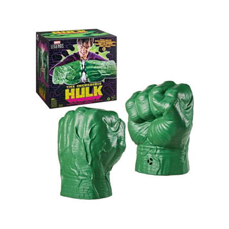 Replica hasbro marvel legends the incredible hulk puños electronicos 30.5cm