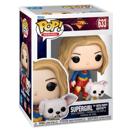Funko pop & buddy: supergirl  supergirl with puppy krypto