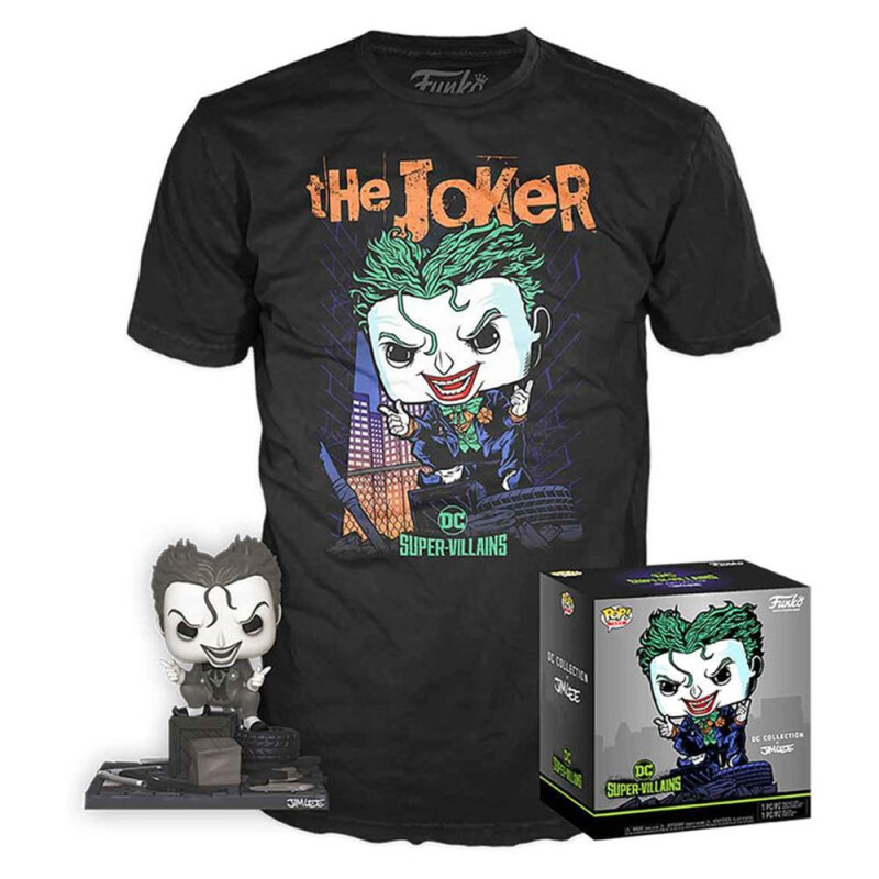 Funko pop dc comics dc jim lee joker + camiseta talla s