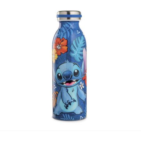 Botella de agua enesco stitch azul 500 ml
