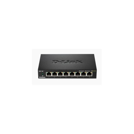 Switch 8 ptos 10 - 100 - 1000 dgs - 108 d - link metal