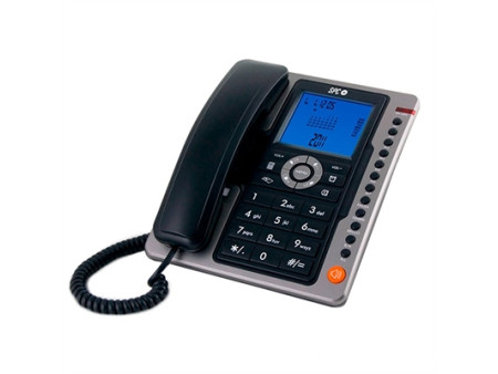 Telefono fijo spc office pro negro mute -  tecla r -  7 memorias directas