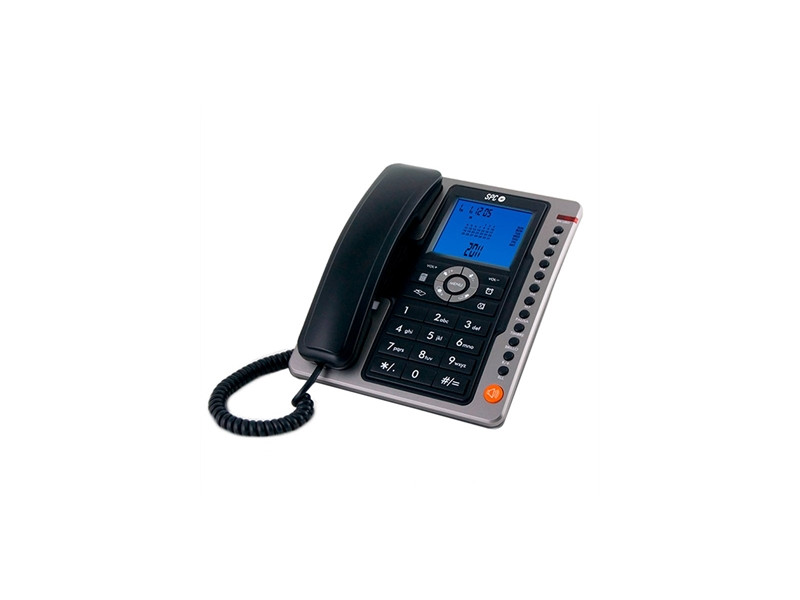 Telefono fijo spc office pro negro mute -  tecla r -  7 memorias directas