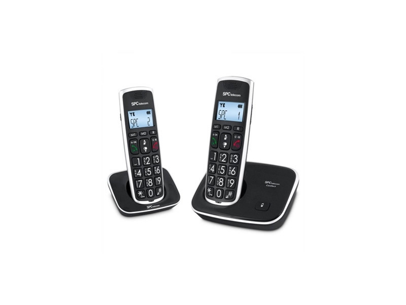 Telefono inalambrico spc dect comfort kaiser duo negro
