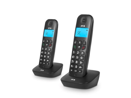 Telefono inalambrico spc dect air pro duo negro
