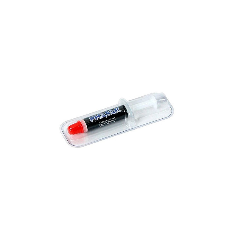 Pasta termica phasak syringe grey - silver  0.5 grams gaming dta 018