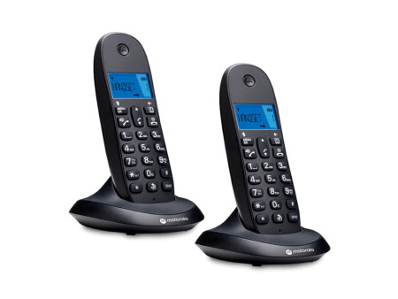 Telefono fijo inalambrico motorola c1002 cb+ negro