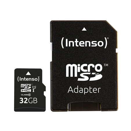 Tarjeta memoria micro sd intenso 32gb uhs - i cl10 + adaptador sd