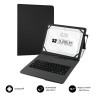 Funda + teclado subblim para tablet 9.6 pulgadas a 11 pulgadas negro