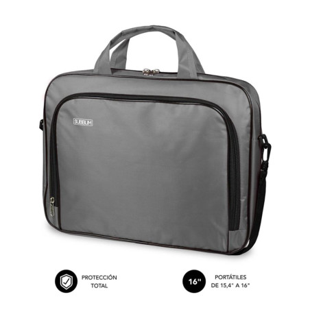 Maletin subblim oxford para portatil 15.4 pulgadas - 16 pulgadas gris