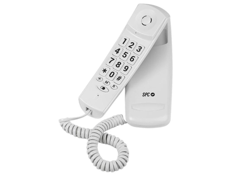 Telefono fijo spc original lite 2 blanco - tecla r - 10 memorias indirectas