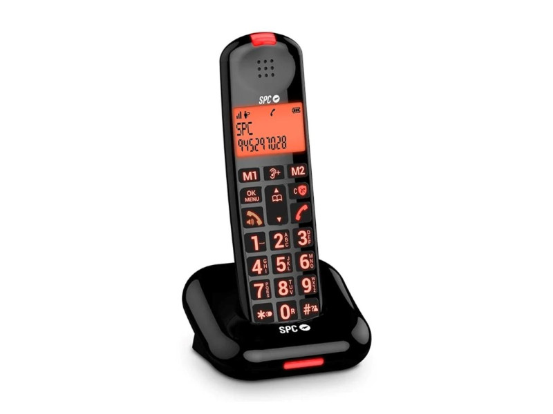 Telefono fijo inalambrico spc comfort kairo negro