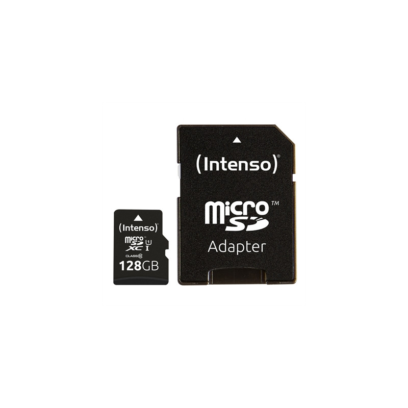 Tarjeta memoria micro sd intenso 128gb uhs - i cl10 + adaptador sd