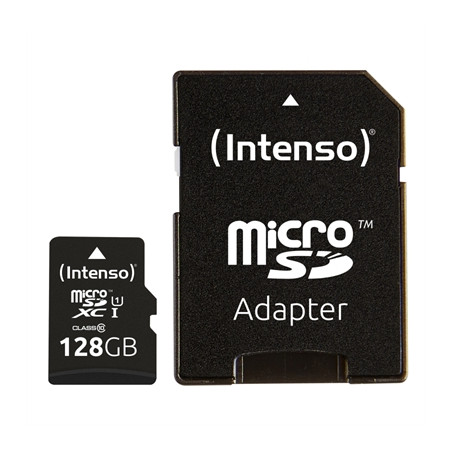 Tarjeta memoria micro sd intenso 128gb uhs - i cl10 + adaptador sd
