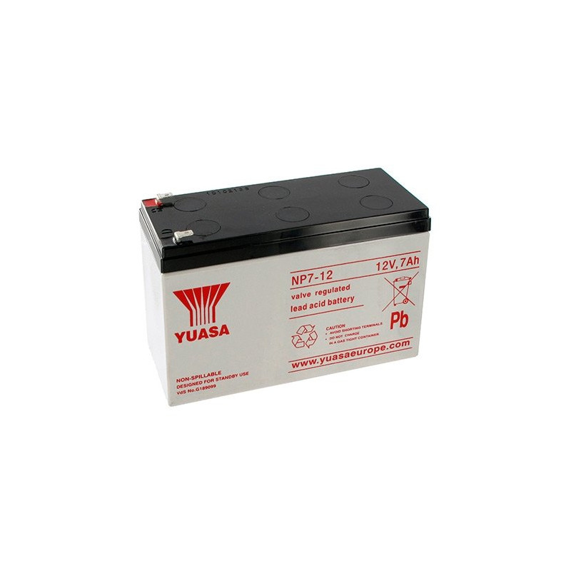 Bateria yuasa np7 - 12l compatible para sais 7ah 12v acido - plomo