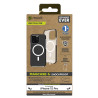 Funda muvit recycletek magsafe shockproof 3m para apple iphone 15 pro transparente - negra