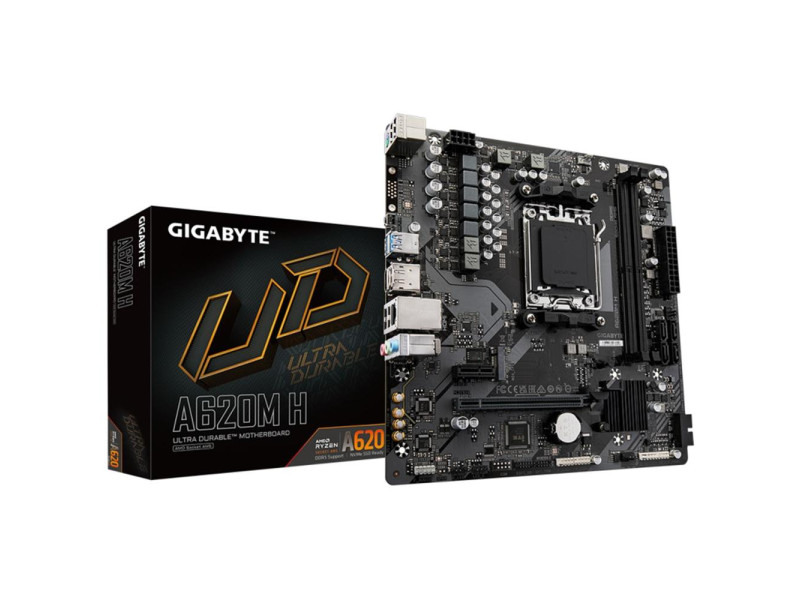 Placa base gigabyte a620m h am5 matx 2xddr5