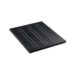 Bandeja fija 1u para rack phasak negro 1000mm - perforada phc 5210