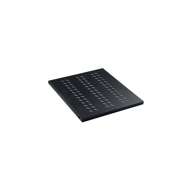 Bandeja fija 1u para rack phasak negro 1000mm - perforada phc 5210