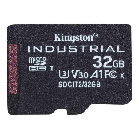 Tarjeta memoria micro secure digital sd hc 32gb kingston industrial clase 10 uhs - i u3