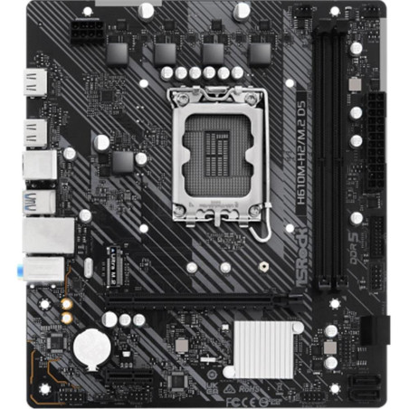 Placa base asrock  h610m - h2 - m2 matx -  2x ddr5 -  lga 1700