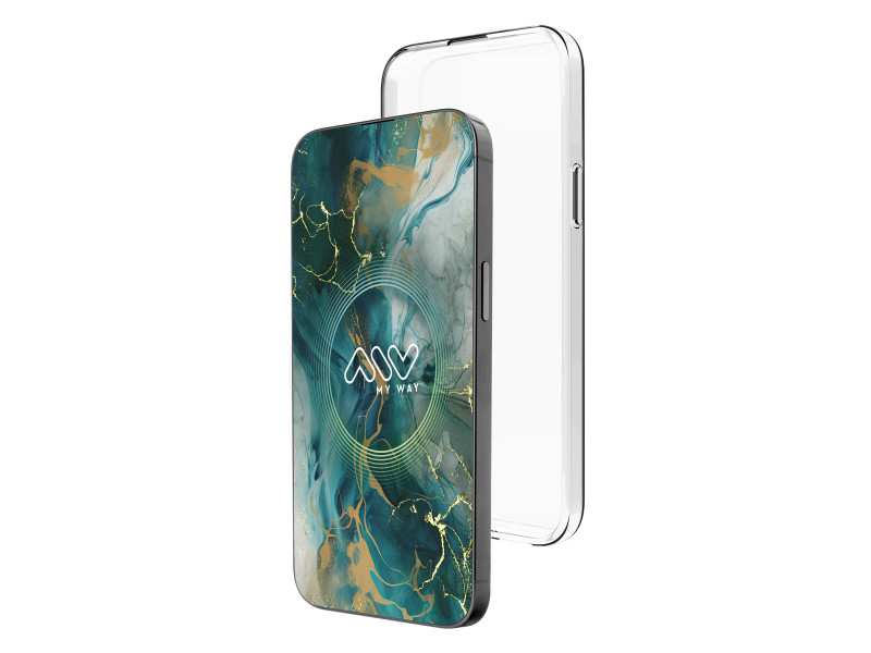 Carcasa myway para apple iphone 16 transparente