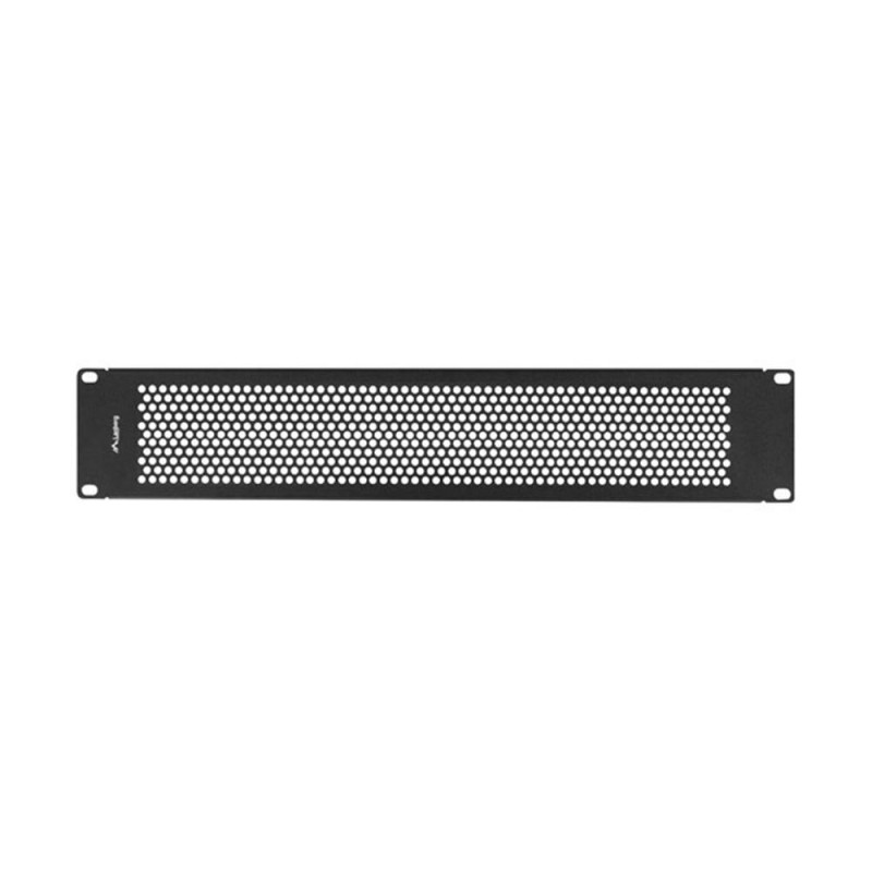 Panel ciego lanberg 2u 19 pulgadas perforado negro