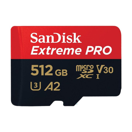 Tarjeta memoria micro secure digital 512gb sandisk extreme pro clase 10 uhs - i u3 + adaptador